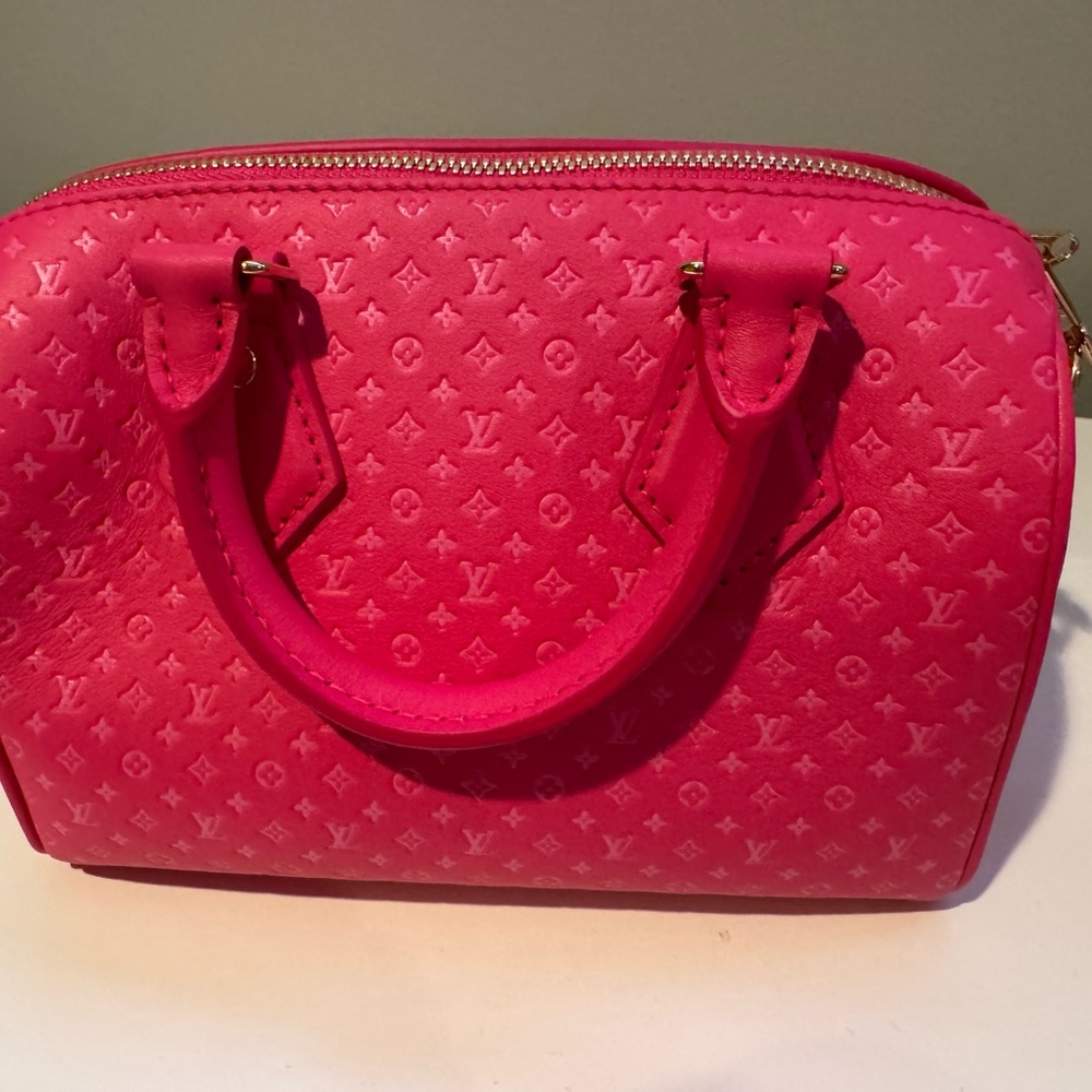 Louis Vuitton Pink Mini Bag with Structured Design